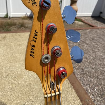 Fender Jazz Bass 1980-Left Handed- Blocked Bound Neck- Original image 12