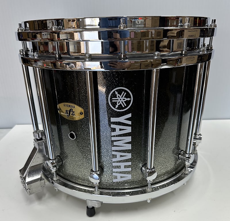 Yamaha Marching Snare Drum MS9314CH BSFR Black Sparkle Reverb