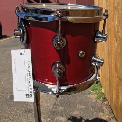 DW Design Series || maple shell 7x8'' Cherry Stain Lacquer || 8" Tom image 3