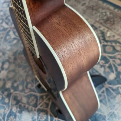 Fender Paramount PS-220E Parlor Acoustic-Electric Guitar - Aged Cognac Burst image 5