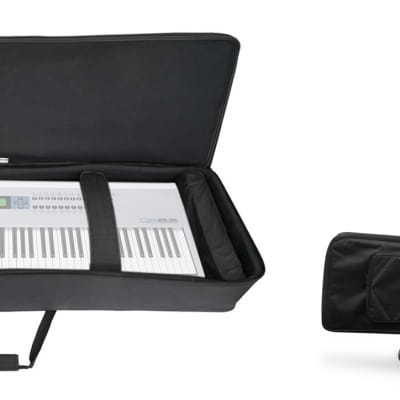 Rockville 88 Key Slim Padded Rigid Keyboard Gig Bag Case For ALESIS QS8.2