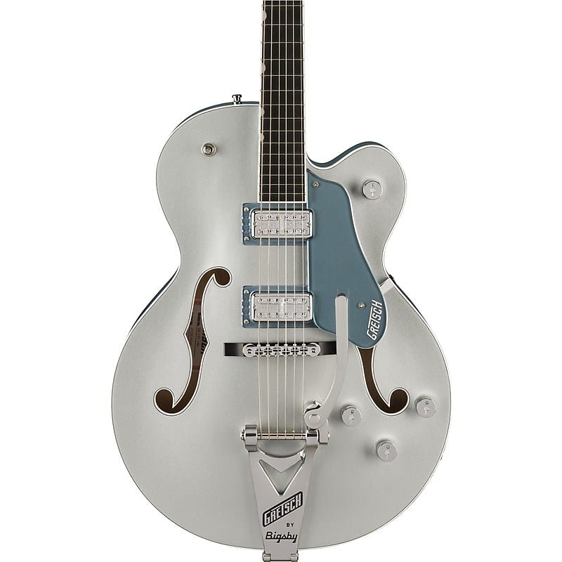Gretsch G6118T-140 Limited 140th Anniversary Hollow Body, Two-Tone Pure Platinum/Stone Platinum image 1