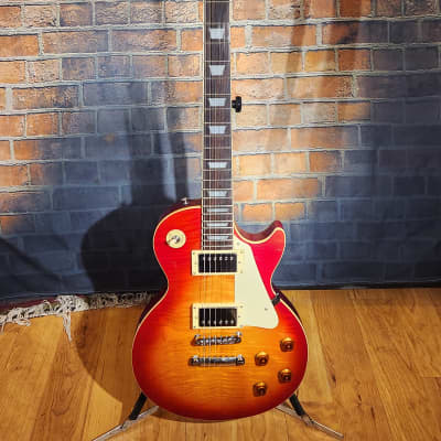 Epiphone MIK 2005 Les Paul Cherry Sunburst w/ Gibson Deluxe Tuners, Gibson 490 Pickups & Tusq Nut, NEW Bridge Tail Piece for sale