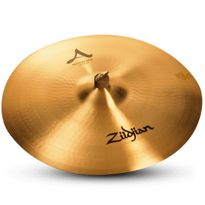 Zildjian A0036 22" A Series Medium Ride Cast Bronze Cymbal with Large Bell Size & Low to Mid Pitch image 2