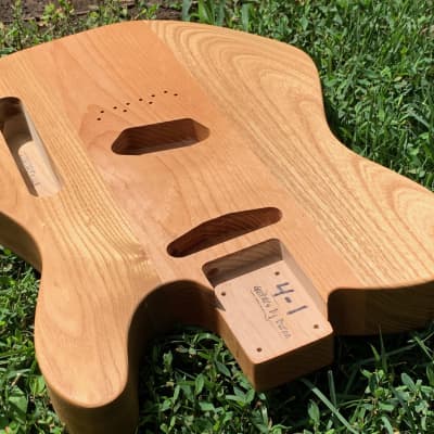 All-Natural Series: Alder & Catalpa Tele (Woodtech, USA) Finished in Natural Linseed Oil & Beeswax image 13