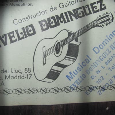 Evelio Domínguez Classical Spanish guitar 1985 image 6
