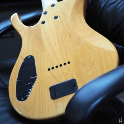 Halo Wide Neck Guitar (48.5mm), Octavia 6 String Electric, EMG Pickups - Natural image 6