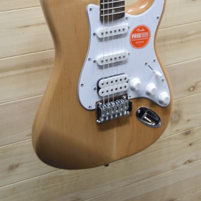 Squier affinity stratocaster hss deals limited edition electric guitar natural