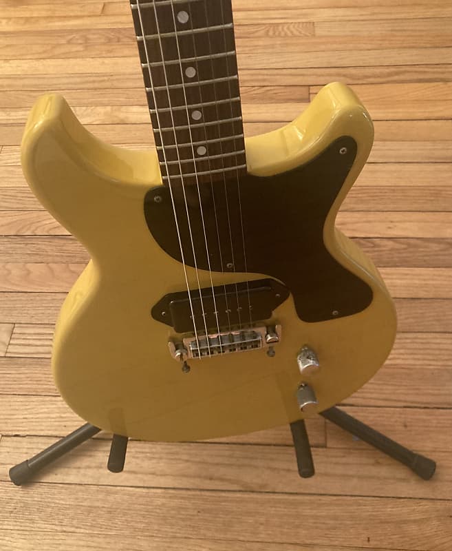 Burny Les Paul Junior DC 1980s Tv Yellow 59 Reissue Dice Burny Les Paul Junior DC 1980s Tv Yellow 59 Reissue Dice