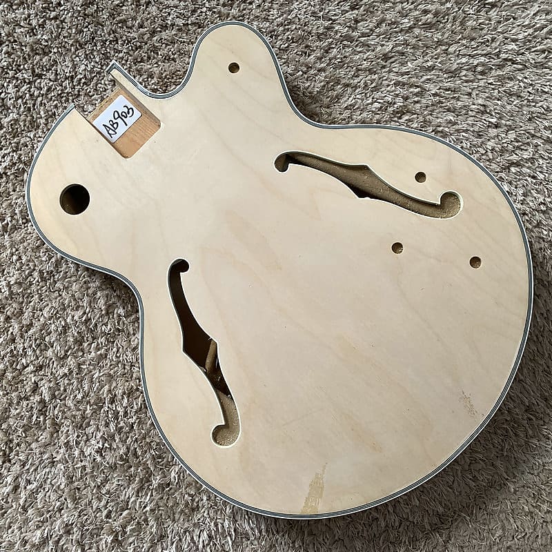 Unfinished Semi Hollow Jazz Guitar Body DIY Project Reverb UK