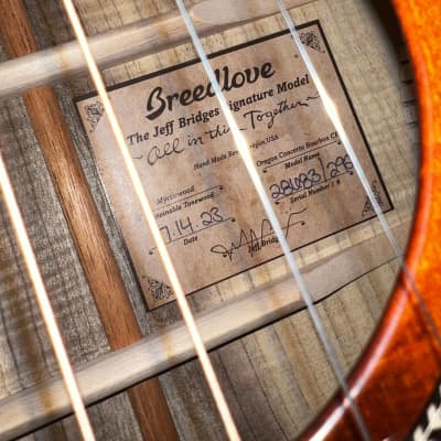 Breedlove Jeff Bridges Oregon Concerto CE 2020 - Bourbon Burst image 3