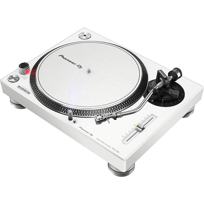 Pioneer DJ PLX-500-W High-Torque, Direct-Drive Turntable (White) image 1