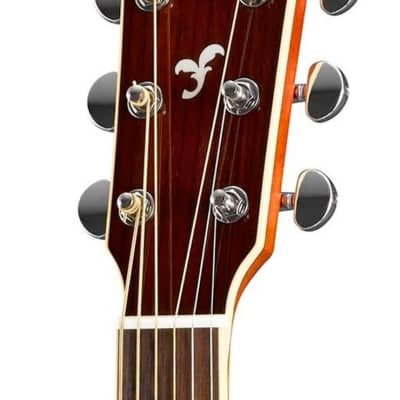 Yamaha FG830 Solid Sitka Spruce Top Folk Acoustic Guitar, Autumn Burst image 3