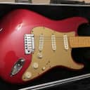 2008 Fender American Deluxe V Neck Stratocaster Candy Apple Red RARE Guitar SCN