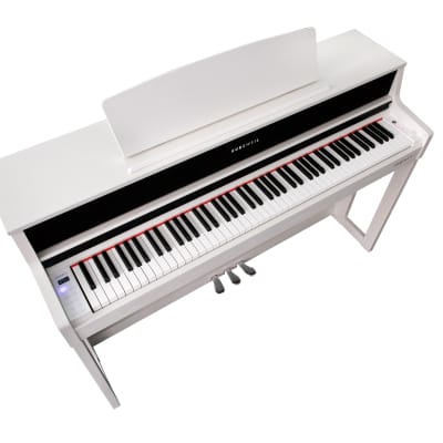 Kurzweil CUP410-WH 88 Key Digital Piano 256 Voice Bluetooth USB w/Bench