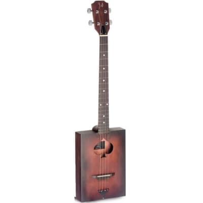 4 String Cigar Box Acoustic Guitar with Gig Bag - Cask Firkin Model - J. Neligan image 2