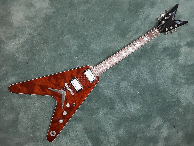 【美品】DEAN V Exotic Bubinga エレキギター フライングV 2008 MIK* Dean V Exotic Bubinga | Reverb