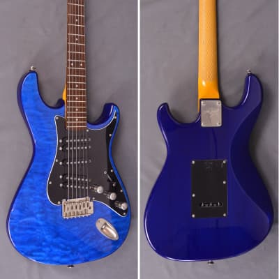 Dean Zelinsky Tagliare Z-Glide Custom Quilt Transparent Blue Maple Flame ~PRISTINE~ Electric Guitar image 9