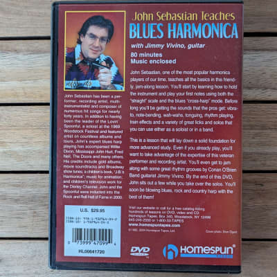 DVD: "John Sebastian Teaches Blues Harmonica", 80 min. instructional video for Beginners image 3