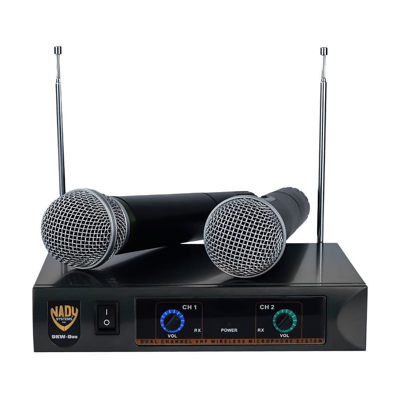 Nady DKW-DUO HT Dual VHF Handheld Wireless Microphone System (Bands B, D) image 1