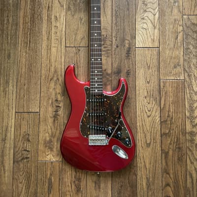 Awesome CIJ Fender Stratocaster Electric Guitar Red Sparkle Tortoise Fujigen ca. 2002 image 2