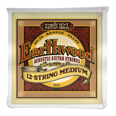 Ernie Ball Earthwood Medium 12-String 80/20 Bronze Acoustic Guitar Strings image 1