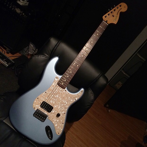 Fender Warmoth Stratocaster Tom Delonge Style Blue Ice Reverb