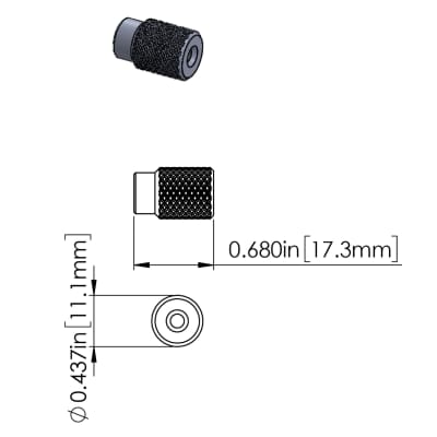 NEW Hipshot Tuners Schaller Mini M6 Style LOCKING knurled SK1C Set 3x3 - CHROME image 7