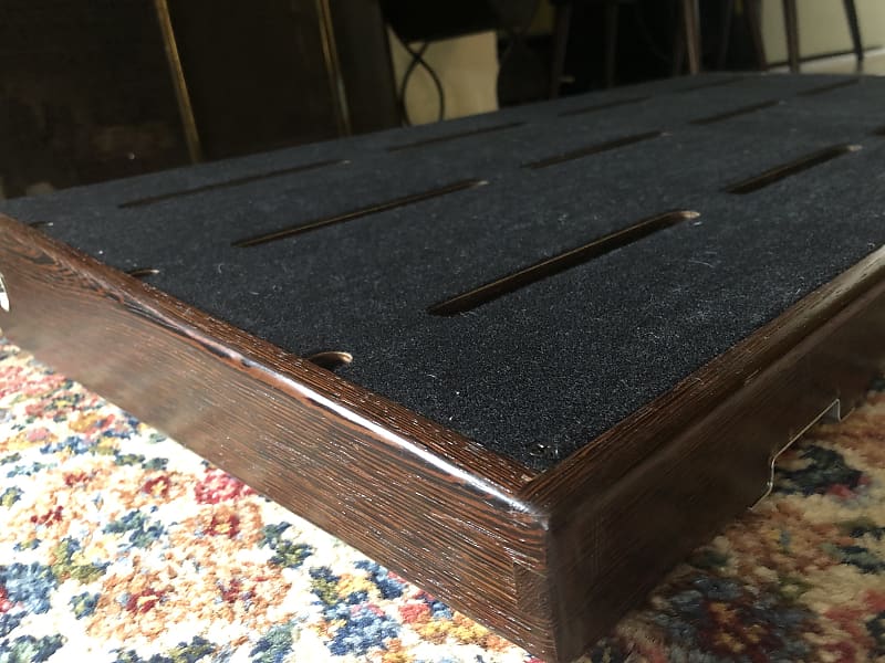Salvage Custom Pedalboard 2015 custom 36x18” Wenge Board with | Reverb