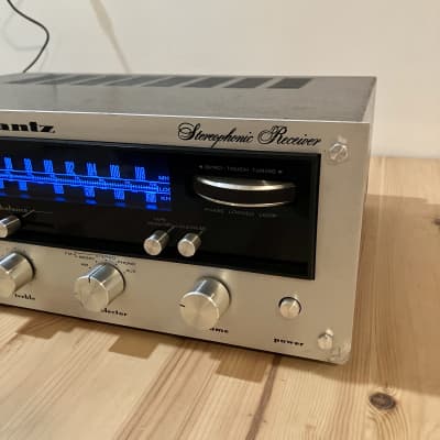 Marantz Model 2215B 15-Watt Stereo Solid-State Receiver 1973 - 1977 - Silver with Wood Case image 4