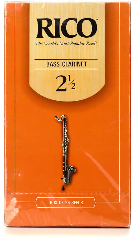 D'Addario REA2525 Rico Bass Clarinet Reed - 2.5 (25-pack) image 1
