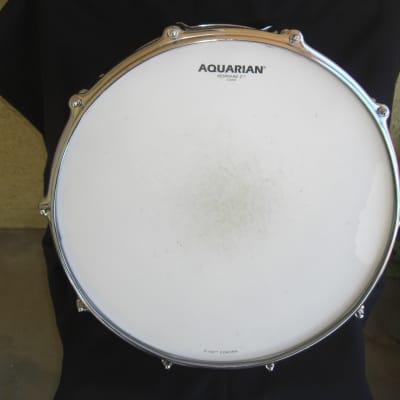 Slingerland 14x8 snare drum 20 lugs, Stick saver hoops 80s/90s - Natural Maple Gloss image 5