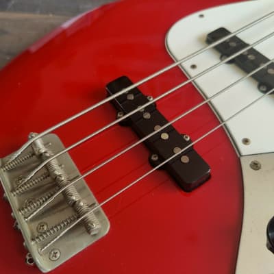 2010 Edwards Japan E-JB-100R/LT Jazz Bass (Torino Red) image 3