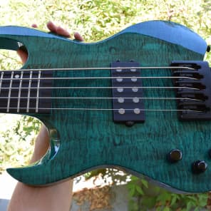 Kiesel Vader Bass 5 string, left handed model , 2017 , flamed top, gorgeous condition and tone image 14