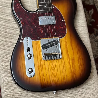 G&L Tribute Series ASAT Classic Bluesboy Lefty Tobacco Sunburst Electric Guitar image 2
