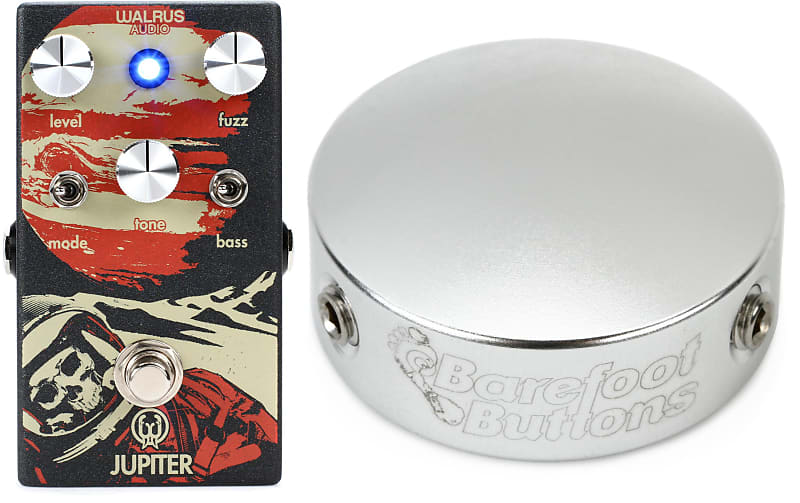 Walrus Audio Jupiter Fuzz V2 Pedal Bundle with Barefoot | Reverb