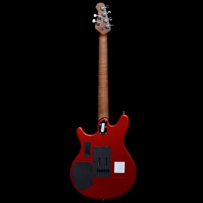 Music Man Valentine Trem Electric Guitar Roasted Maple Neck Husker Red image 3