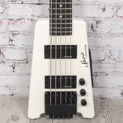 Steinberger Spirit XT-25 5-String Bass, White x6204 (USED