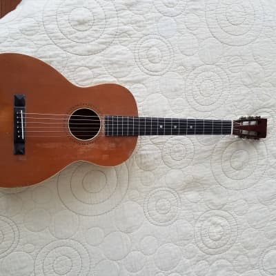 F.H Griffith  Parlor Guitar Circa early 1900s Oak image 1