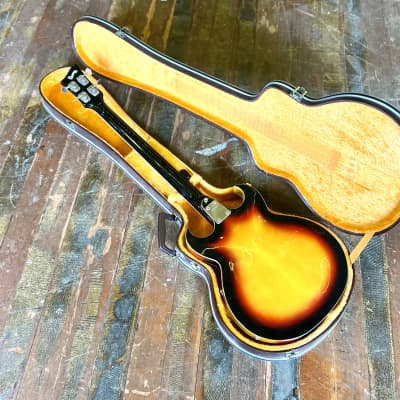 EKO Florentine Bass guitar 1960’s - Sunburst original vintage italy vox image 9