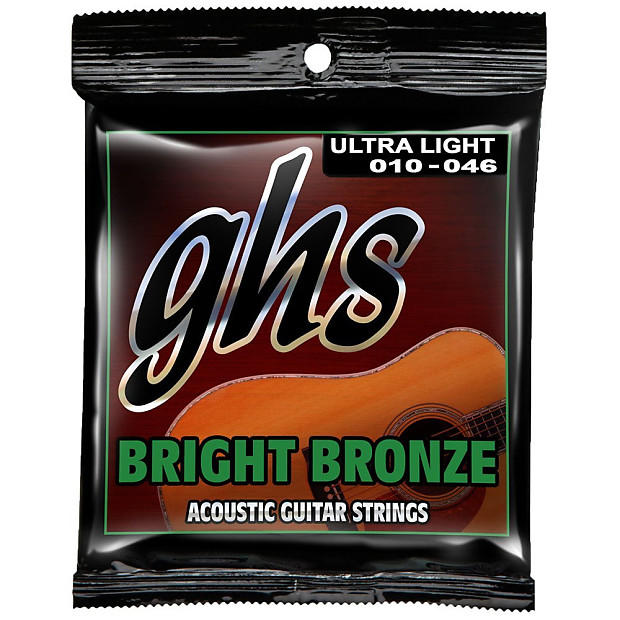 GHS BB10U Bright Bronze 80/20 Acoustic Guitar Strings - Ultra Light (10-46) image 1