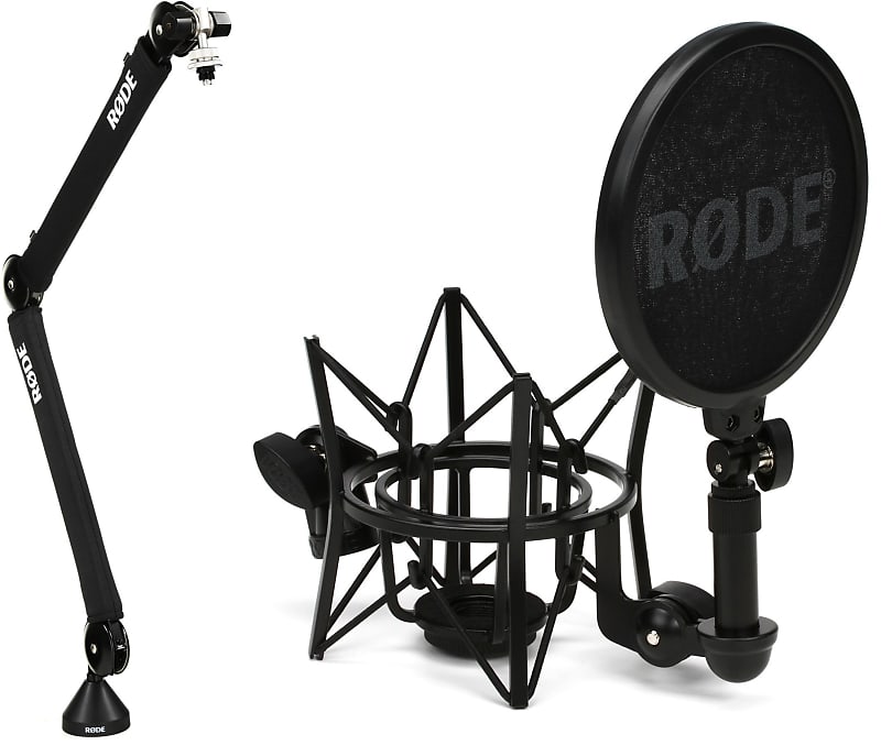 Rode PSA1+ Deskmounted Broadcast Microphone Boom Arm Bundle Reverb
