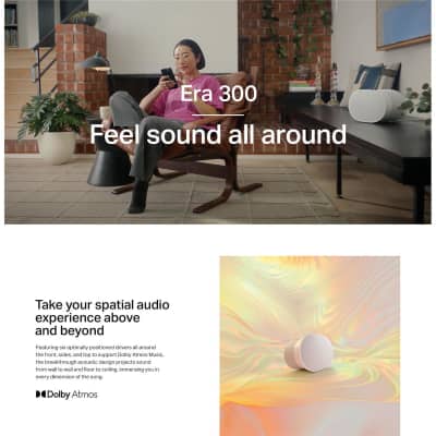 Sonos Era 300 Wireless Bluetooth Speaker, Black image 7