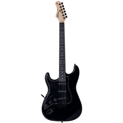 Tagima TG-500 Left-Handed Guitar, Basswood Body w/ Maple Neck, Black for sale
