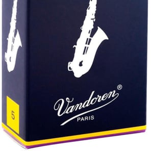 Vandoren SR215 Traditional Alto Saxophone Reeds - Strength 5 (Box of 10)