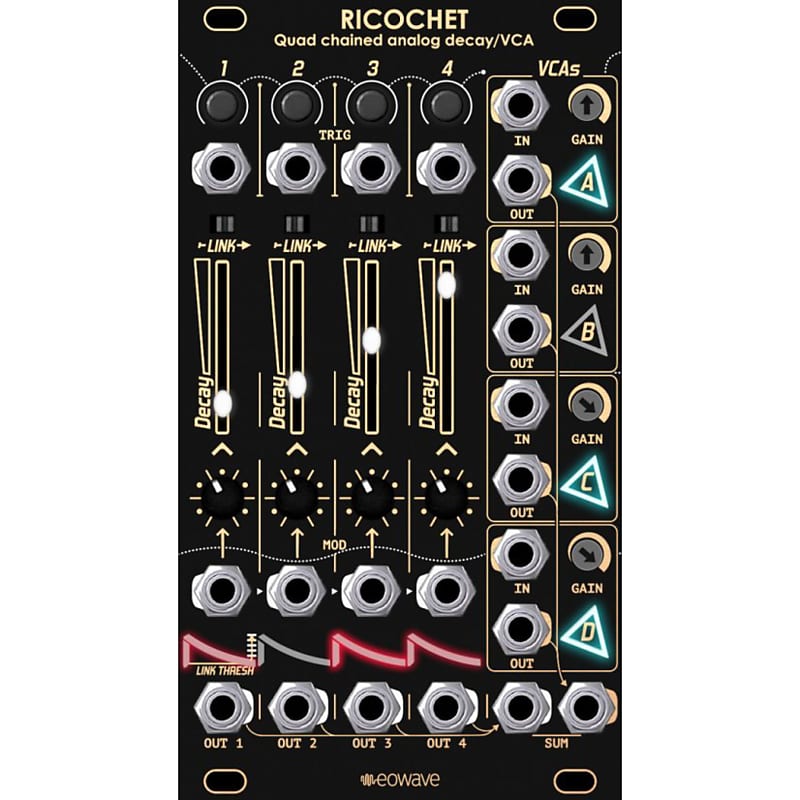 Eowave Ricochet Envelope Modular Synthesizer Reverb