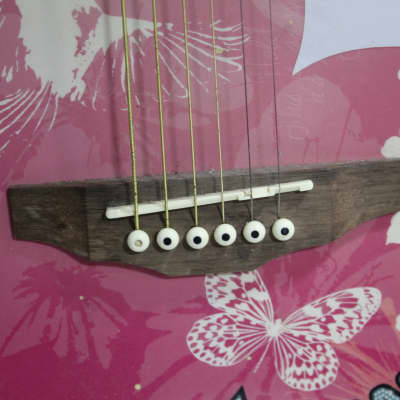 Washburn  Hannah Montana Acoustic Guitar Pink image 3