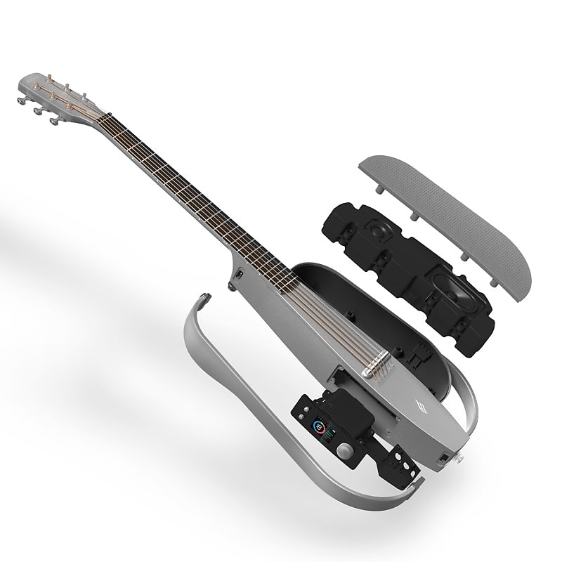 Enya 2024 NEXG SE Smart Audio Guitar (Grey) with Case and Wireless Headset  Mic