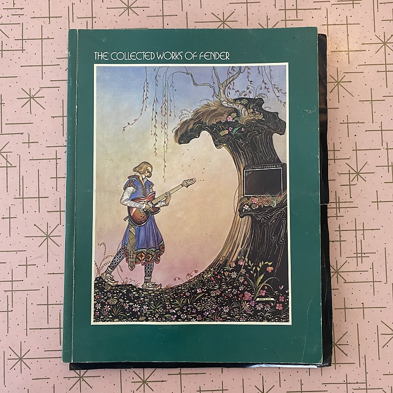 Vintage Fender Catalog 1976 case candy some damage guitar amp Reverb