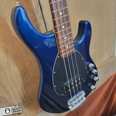 Ernie Ball Music Man USA Sterling 4H Electric Bass Vintage Blue Pearl image 10